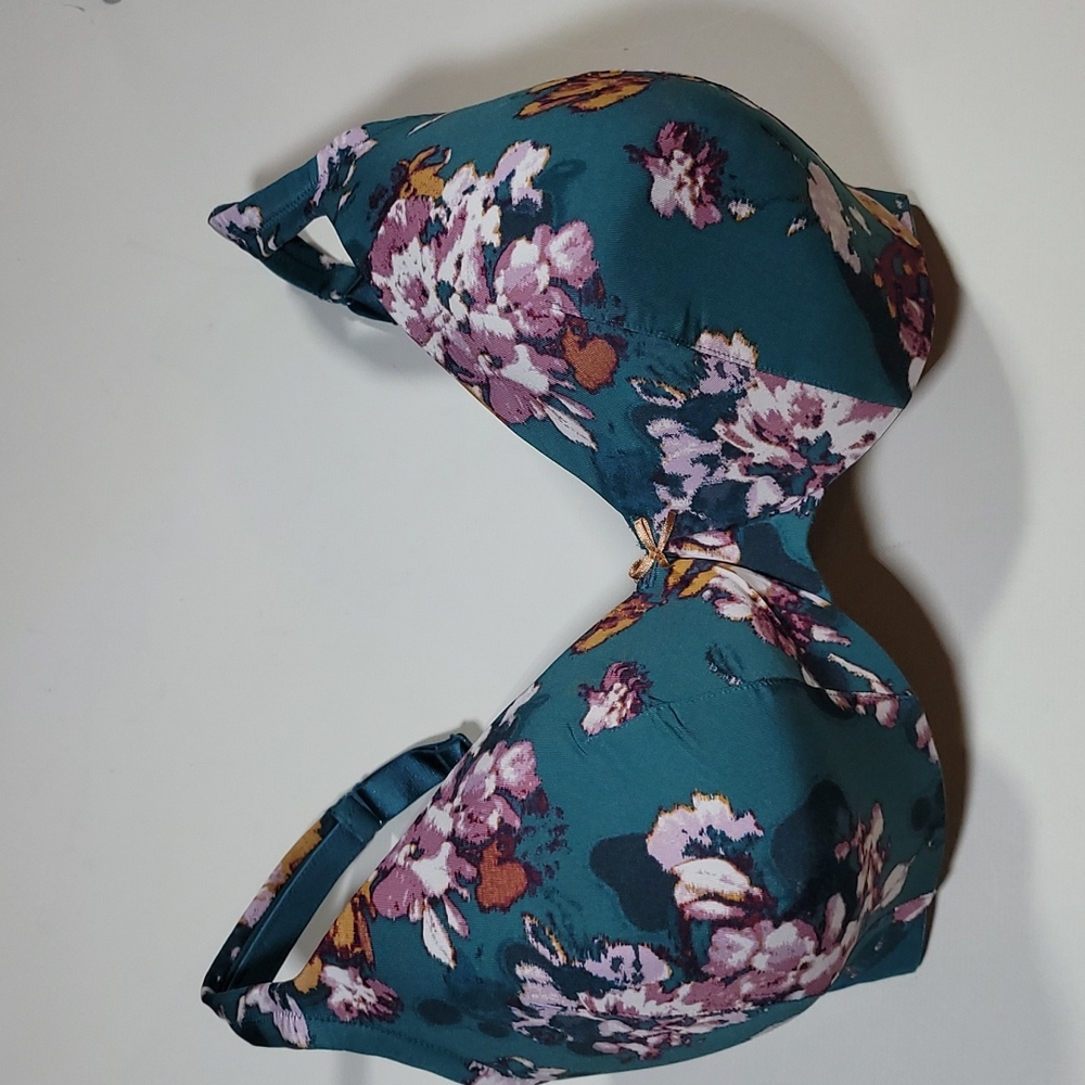 CACIQUE Smooth Lightly Lined Full Coverage Floral Bra 34H